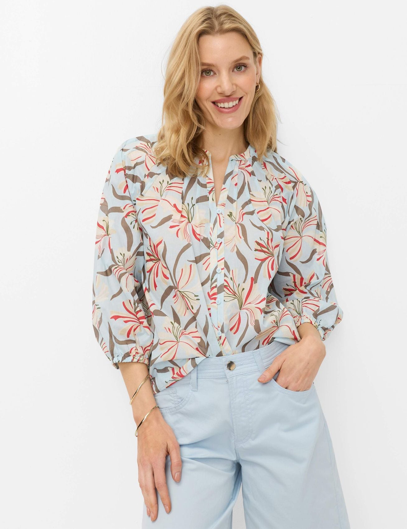 Bluse mit Blumenmuster "Valesca"