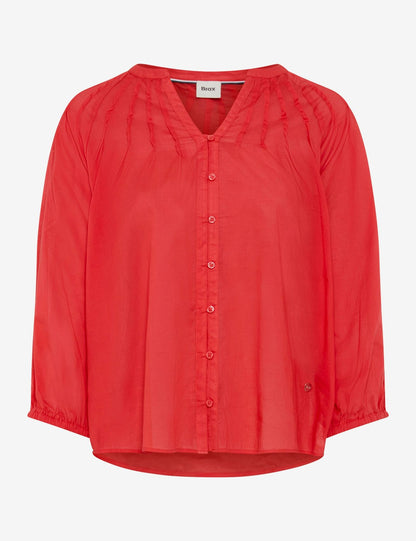 Bluse mit Serafino-Kragen "Valesca"