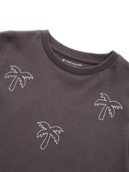 TOM TAILOR T-Shirt mit Stickerei