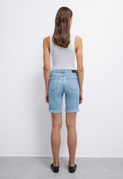 Jeans-Bermuda mit Umschlag "ALEXIS"