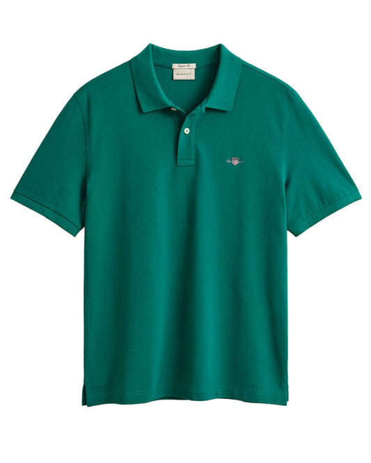 GANT Piqué-Poloshirt mit Gant-Logostickerei