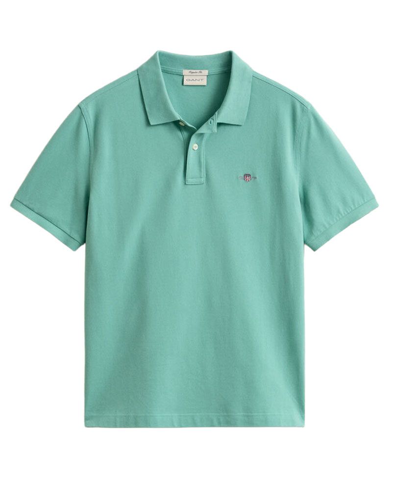 GANT Piqué-Poloshirt mit Gant-Logostickerei