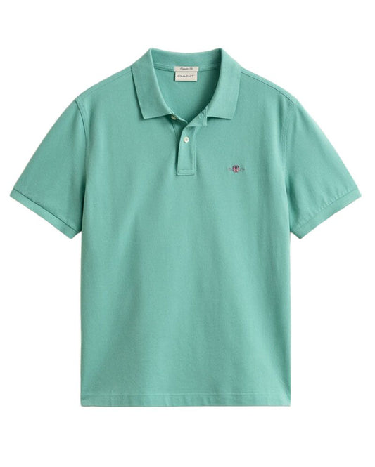 GANT Piqué-Poloshirt mit Gant-Logostickerei