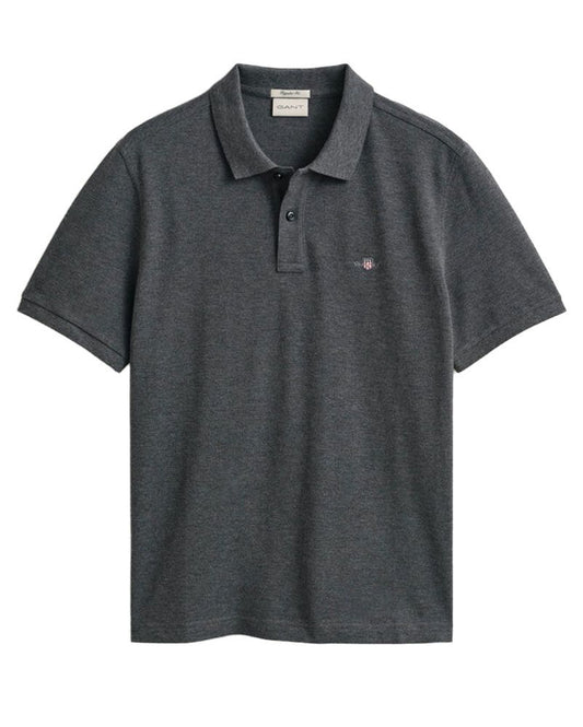 GANT Piqué-Poloshirt mit Gant-Logostickerei