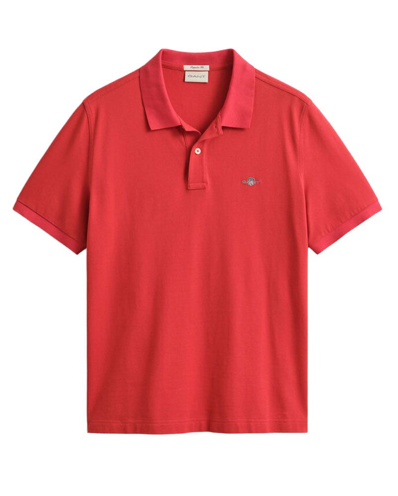 Piqué-Poloshirt mit Gant-Logostickerei