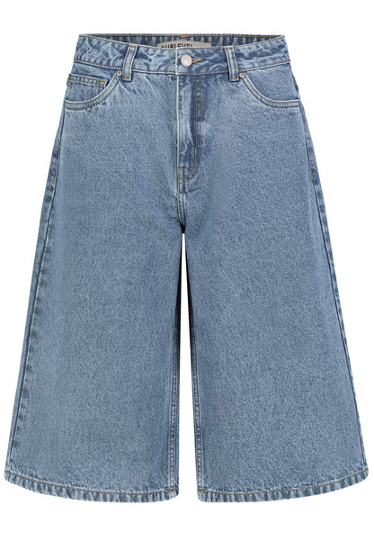 SUBLEVEL Damen, Kurze Hose Denim, middle blue denim M311 M