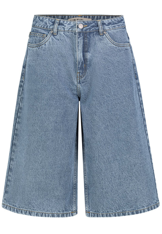 SUBLEVEL Damen, Kurze Hose Denim, middle blue denim M311 M