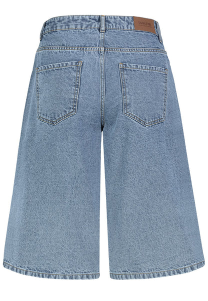 SUBLEVEL Damen, Kurze Hose Denim, middle blue denim M311