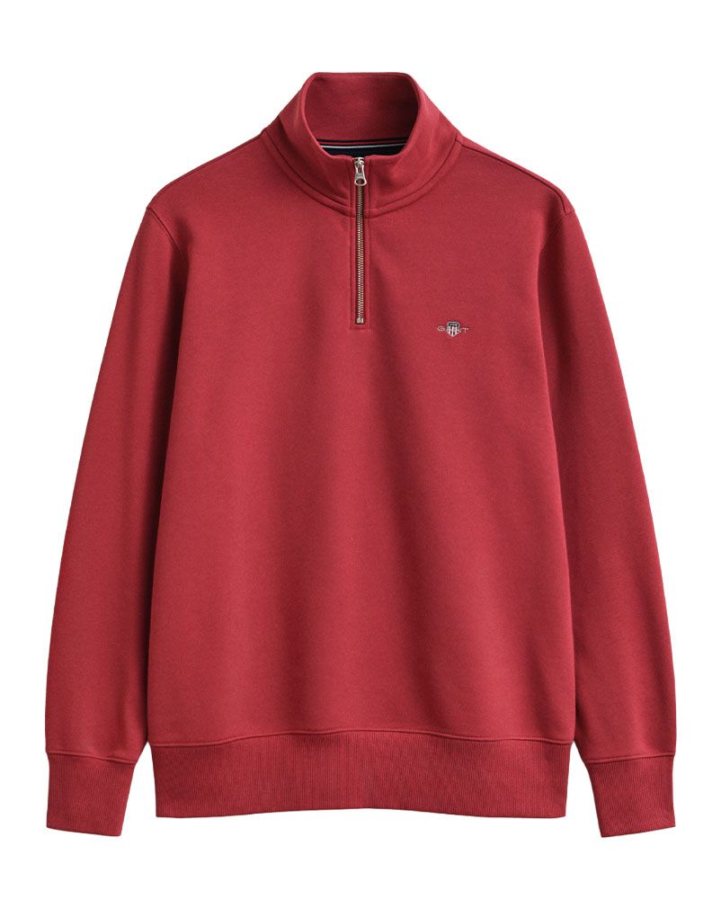 GANT Shield Sweatshirt mit halblangem Reißverschluss