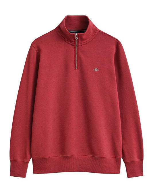GANT Shield Sweatshirt mit halblangem Reißverschluss