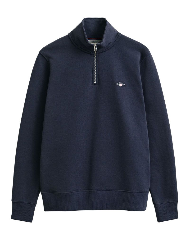 GANT Shield Sweatshirt mit halblangem Reißverschluss