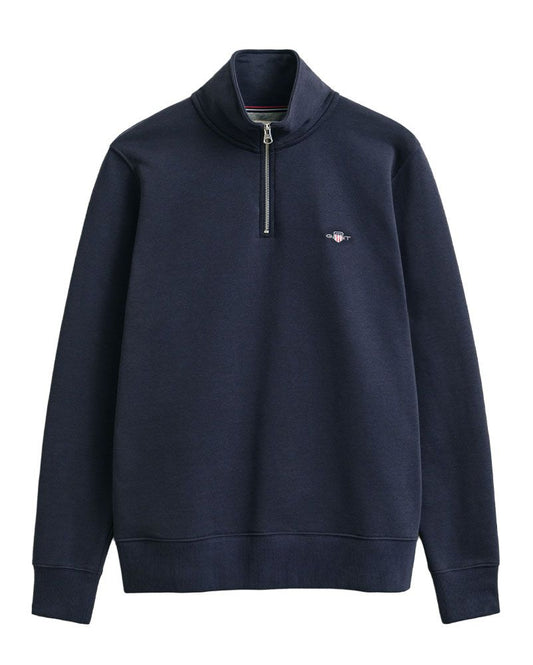 GANT Shield Sweatshirt mit halblangem Reißverschluss