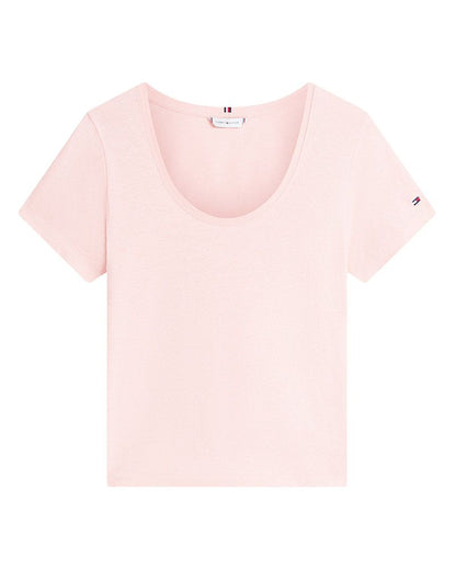 TOMMY HILFIGER T-Shirt aus Leinenmix