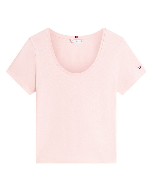 TOMMY HILFIGER T-Shirt aus Leinenmix