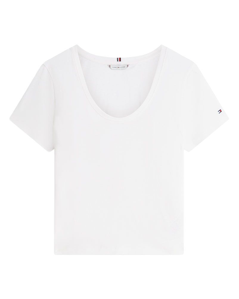 TOMMY HILFIGER T-Shirt aus Leinenmix