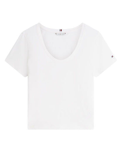 TOMMY HILFIGER T-Shirt aus Leinenmix