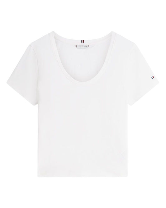TOMMY HILFIGER T-Shirt aus Leinenmix