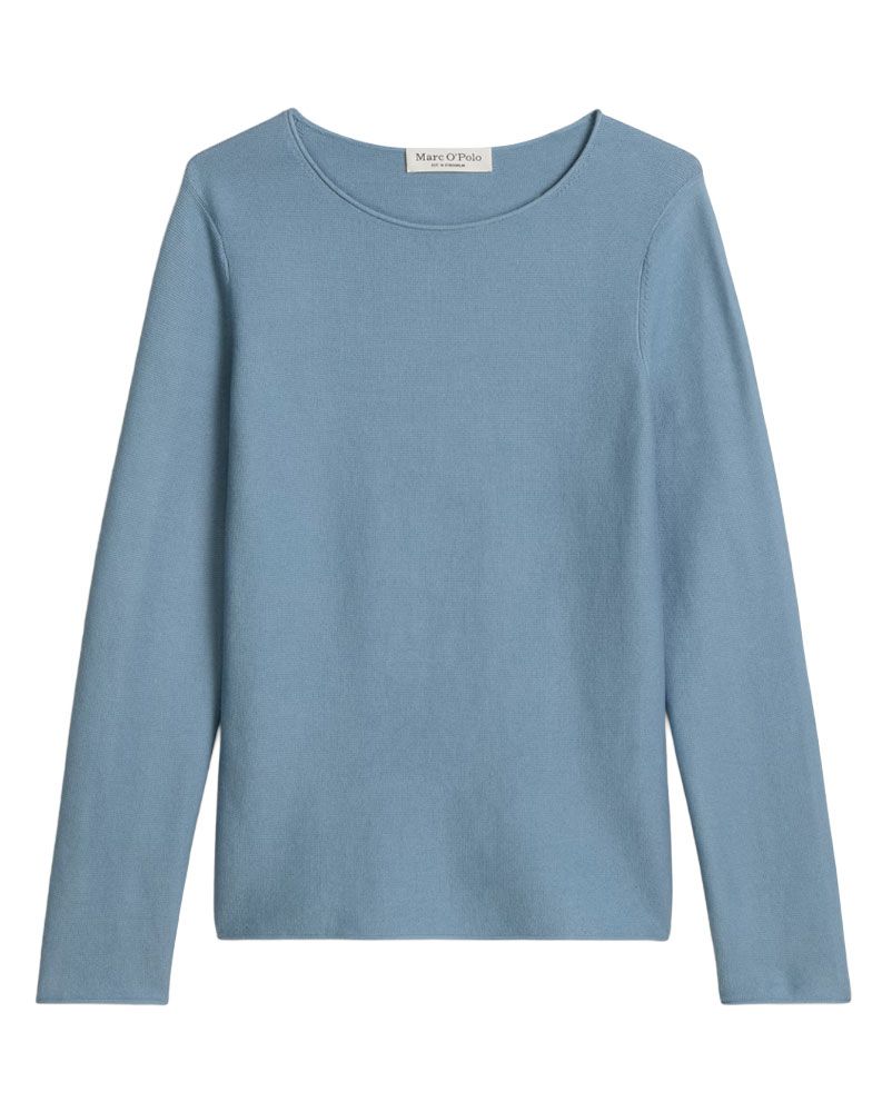 MARC O'POLO Langarm-Strickpullover mit Rundhalsausschnitt