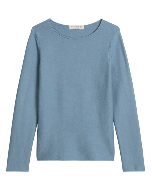 MARC O'POLO Langarm-Strickpullover mit Rundhalsausschnitt