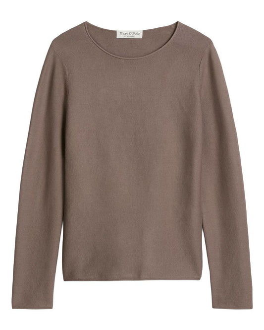 MARC O'POLO Langarm-Strickpullover mit Rundhalsausschnitt