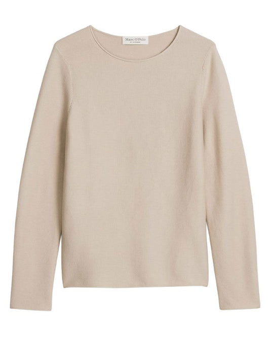 MARC O'POLO Langarm-Strickpullover mit Rundhalsausschnitt