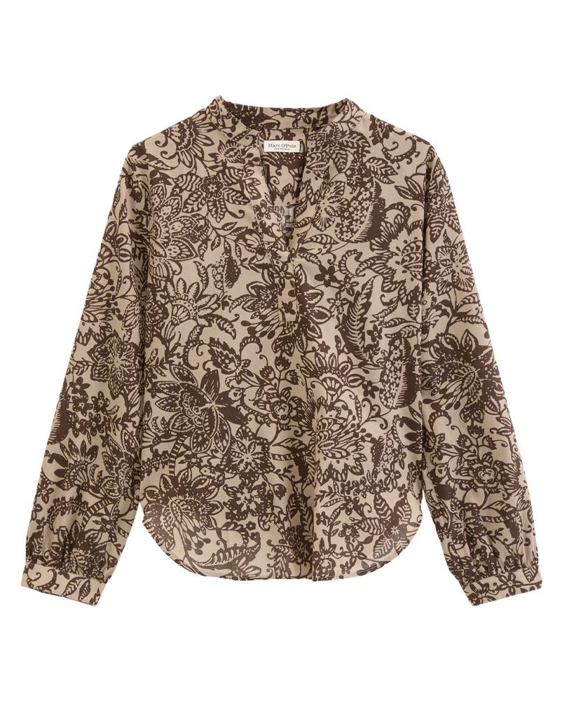 MARC O'POLO Tunika-Bluse mit Blumenmotiv