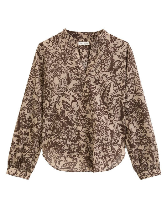MARC O'POLO Tunika-Bluse mit Blumenmotiv