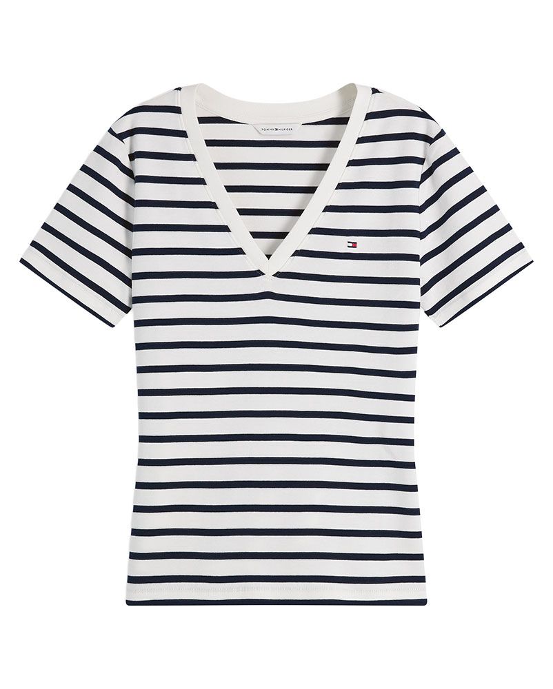 TOMMY HILFIGER T-Shirt mit TH-Flagge