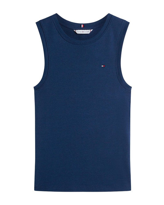 TOMMY HILFIGER Slimfit Tanktop mit Rundhalsausschnitt