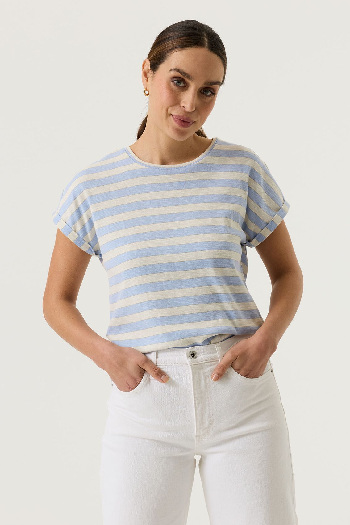 GARCIA Gestreiftes T-Shirt