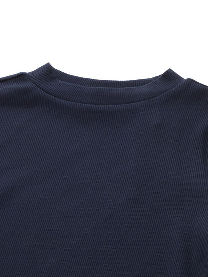 TOM TAILOR Cropped T-Shirt mit Rippstruktur
