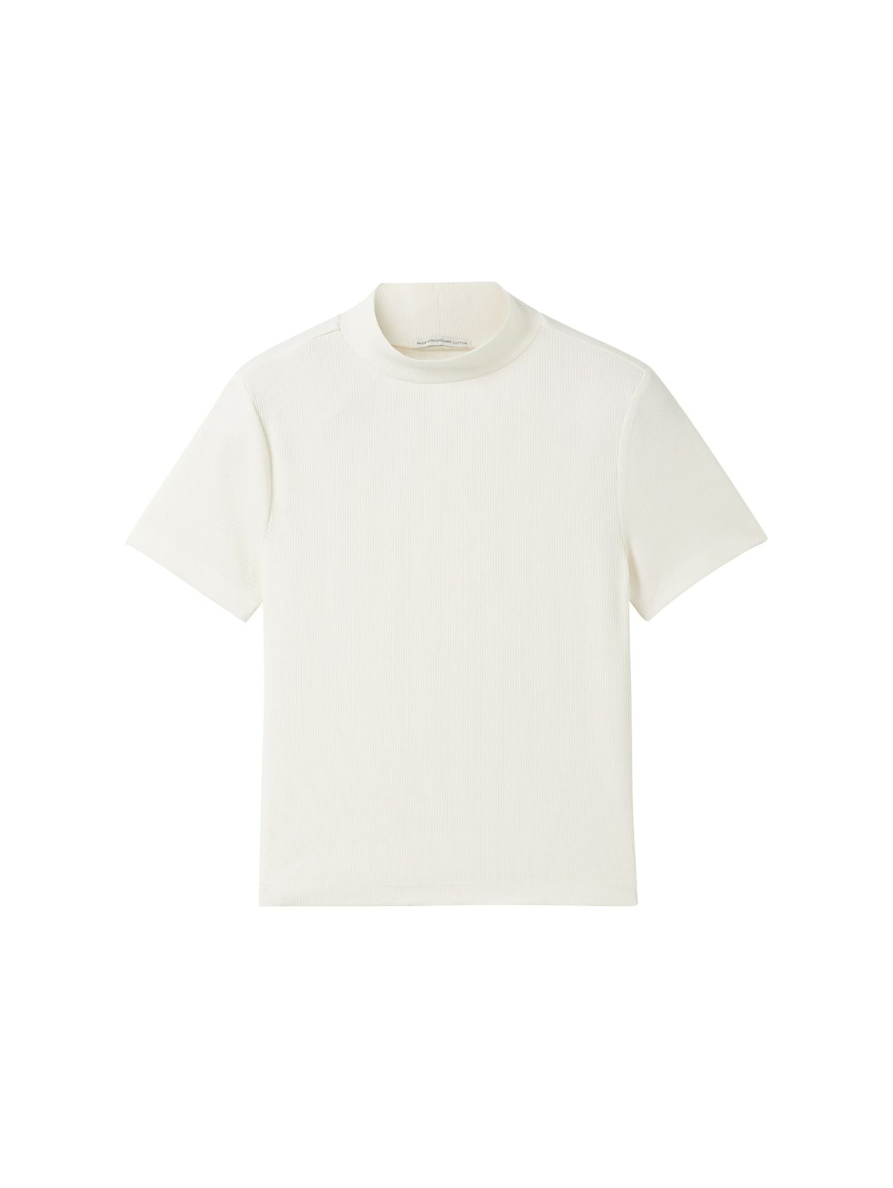 TOM TAILOR Cropped T-Shirt mit Rippstruktur 152