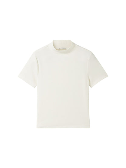 TOM TAILOR Cropped T-Shirt mit Rippstruktur 152