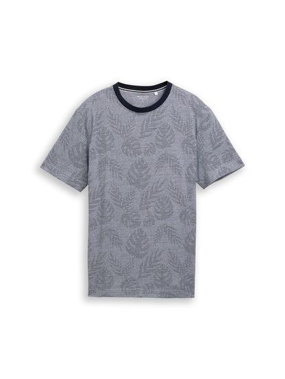 TOM TAILOR Jacquard T-Shirt mit Muster XL