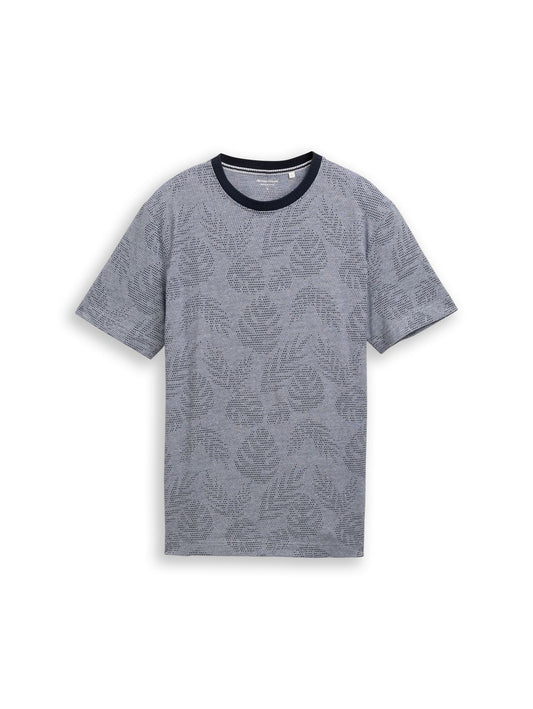 TOM TAILOR Jacquard T-Shirt mit Muster XL