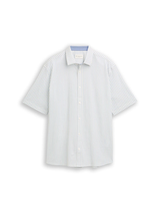 TOM TAILOR Comfort Fit Seersucker Kurzarmhemd XXXL