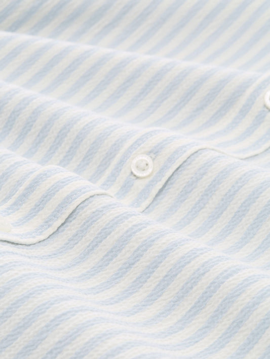 TOM TAILOR Comfort Fit Seersucker Kurzarmhemd