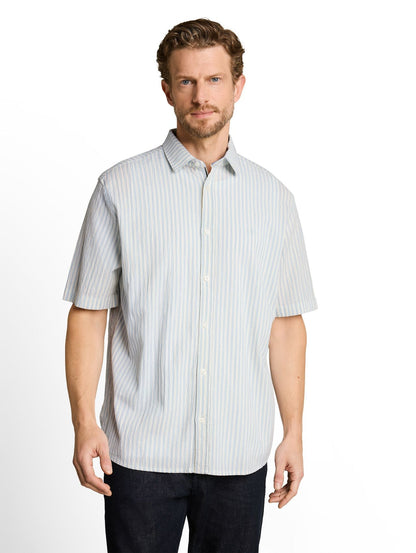 TOM TAILOR Comfort Fit Seersucker Kurzarmhemd
