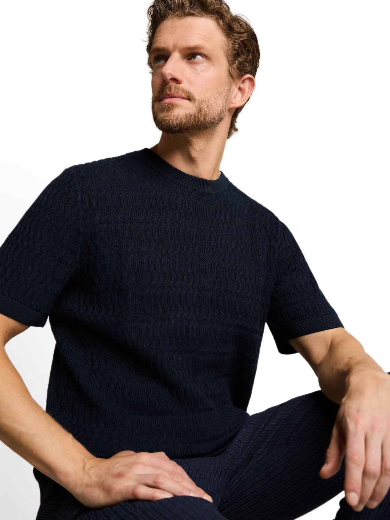 Strickpullover mit Rippstruktur