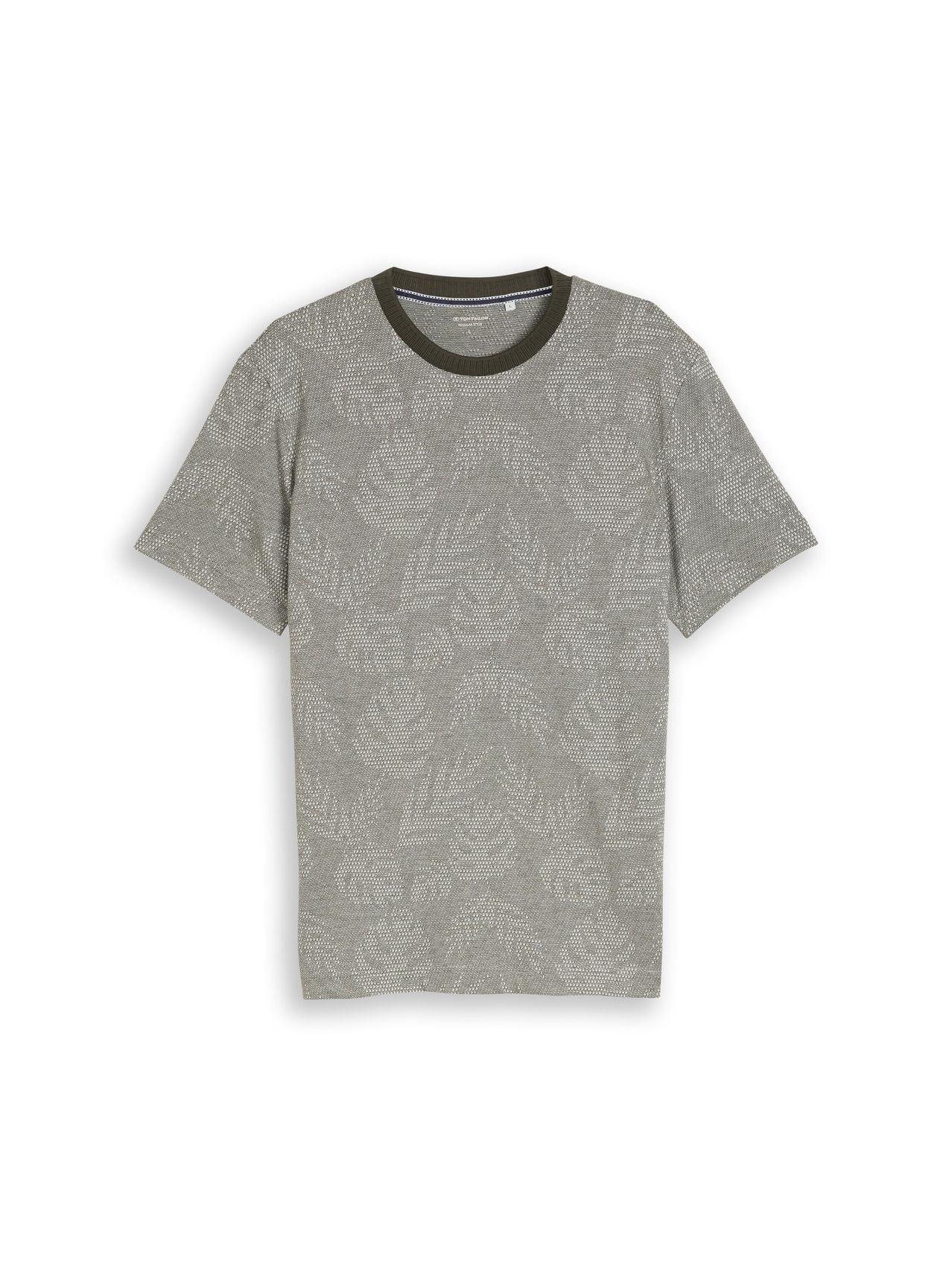 TOM TAILOR Jacquard T-Shirt mit Muster XXXL