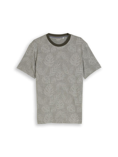 TOM TAILOR Jacquard T-Shirt mit Muster XXXL