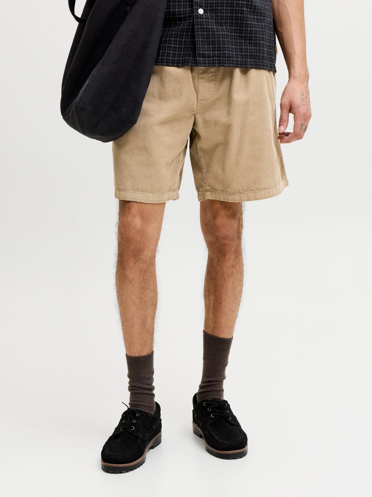 Cord-Shorts mit Schlupfbund