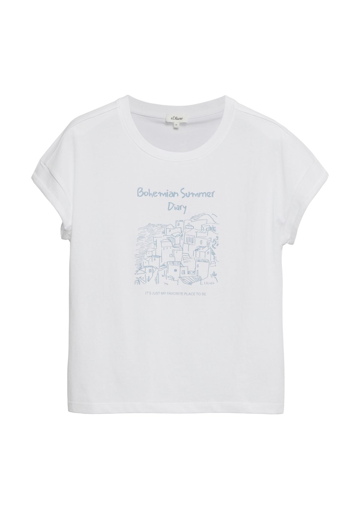 S.OLIVER T-Shirt mit sommerlichen Frontprint