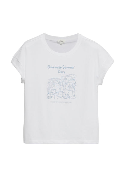 S.OLIVER T-Shirt mit sommerlichen Frontprint
