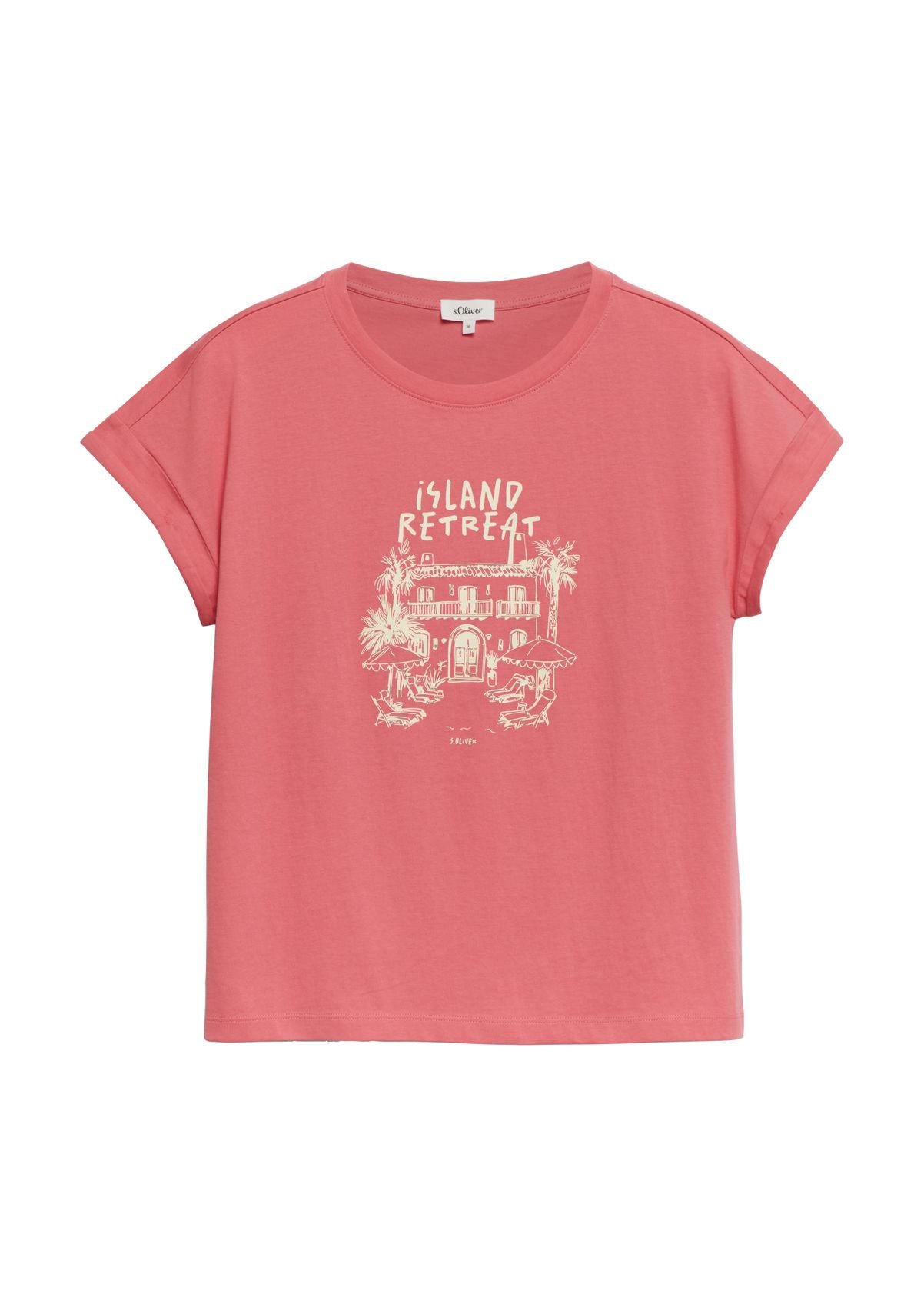 S.OLIVER T-Shirt mit sommerlichen Frontprint