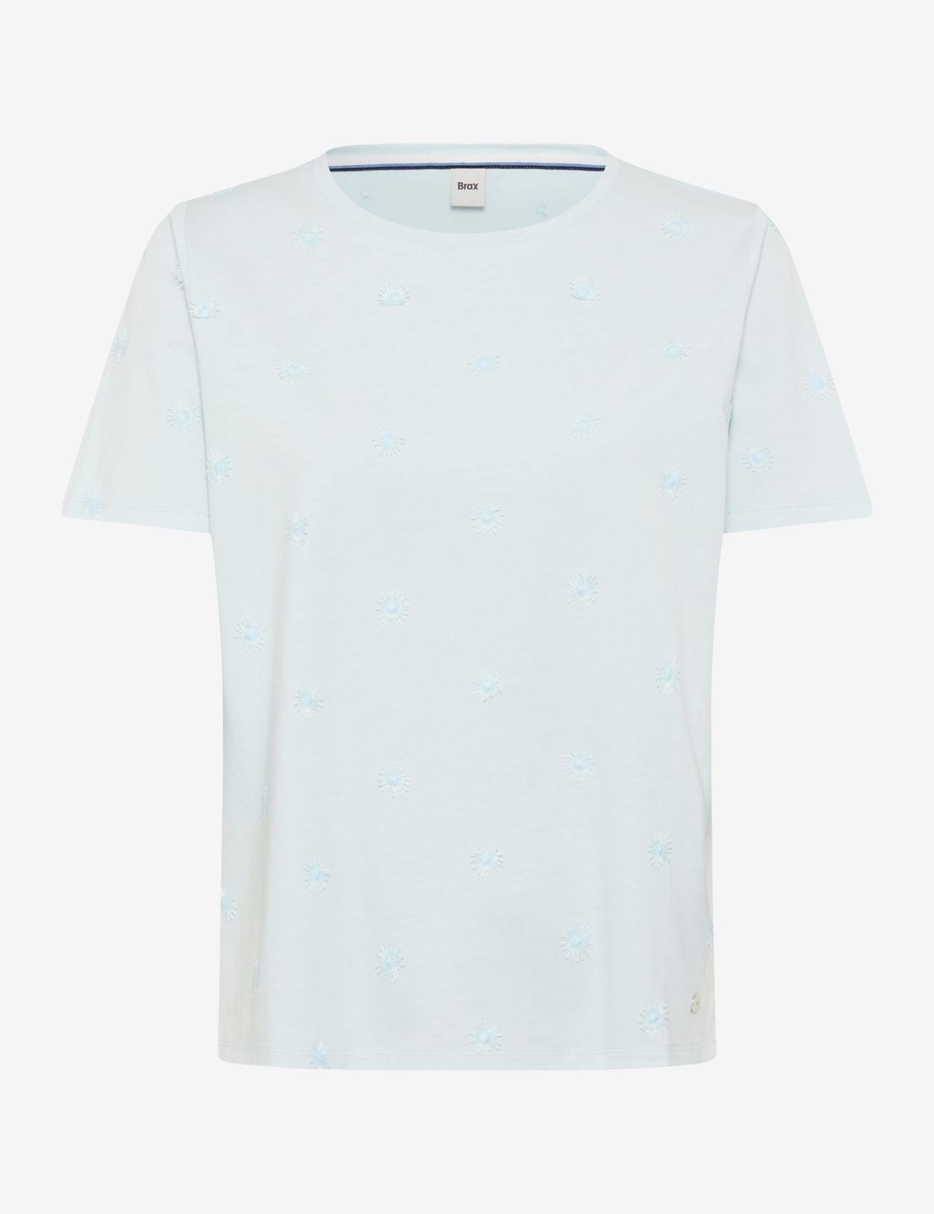 Baumwollshirt mit Blumenstickerei "Cira S"