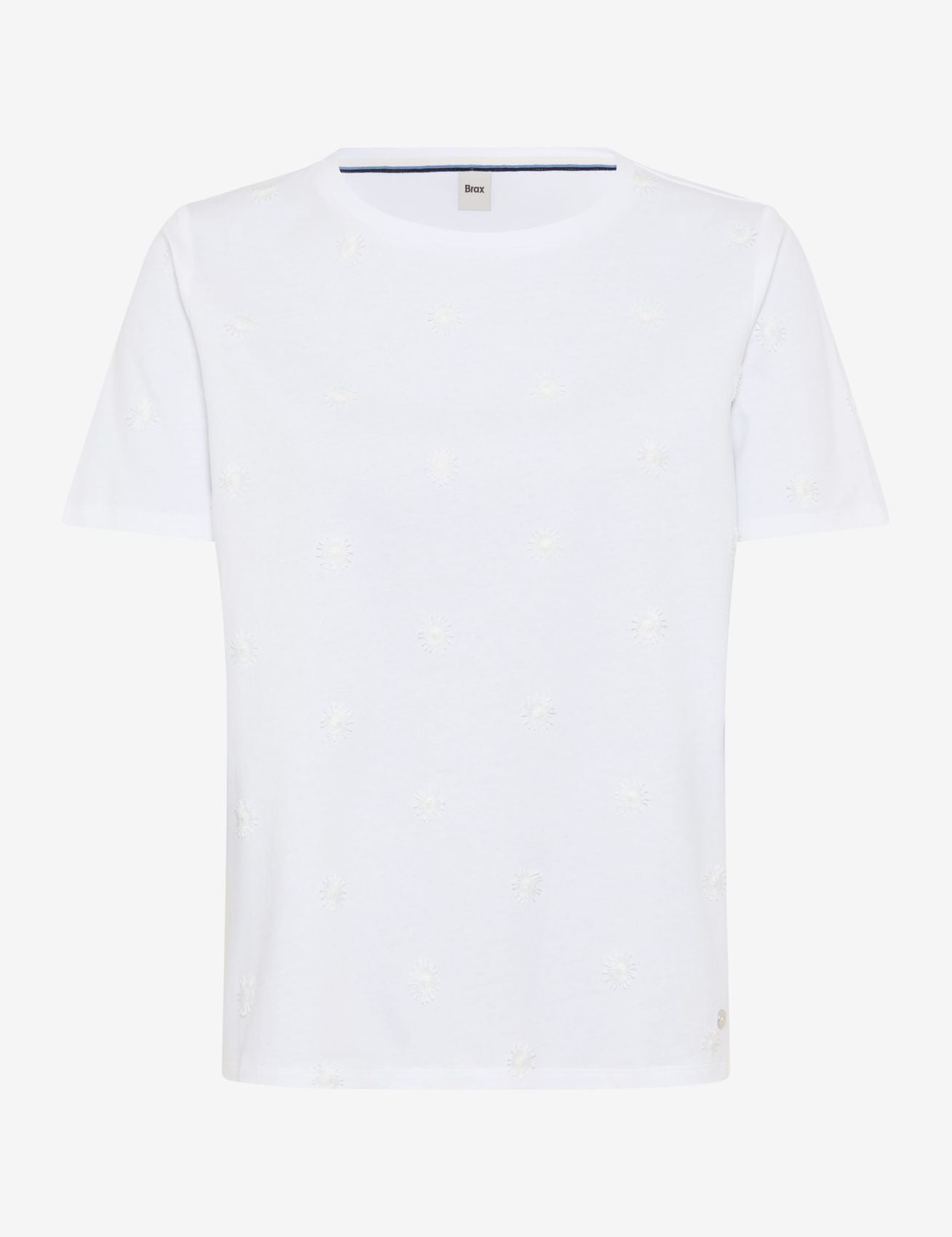 Baumwollshirt mit Blumenstickerei "Cira S"