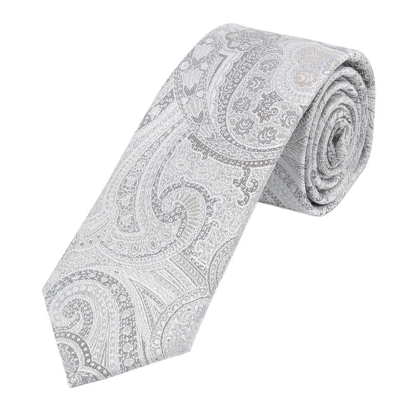 SEIDENFALTER Krawatte Paisley 7,0-7,5cm Default Title