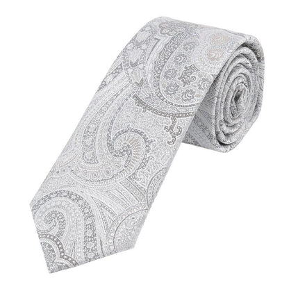 SEIDENFALTER Krawatte Paisley 7,0-7,5cm Default Title