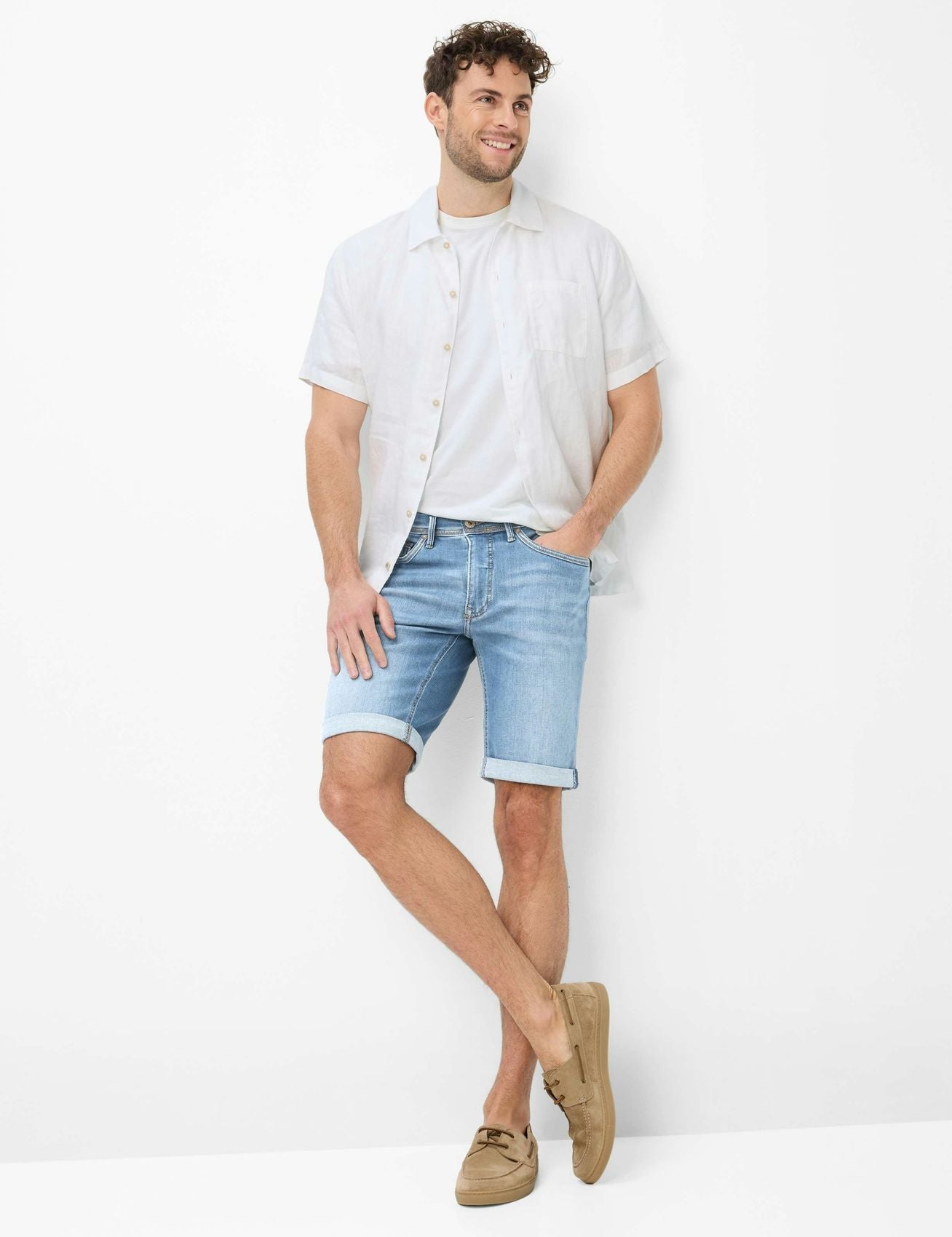Denim Bermuda im Slim Fit "Chris B"
